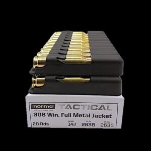 .308 / 147 GR NORMA TACTICAL FMJ / 20 RDS / NORMA